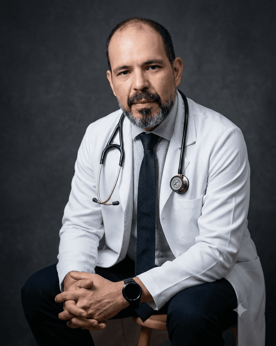 Dr. Elbert Barros, cardiologista — retrato profissional